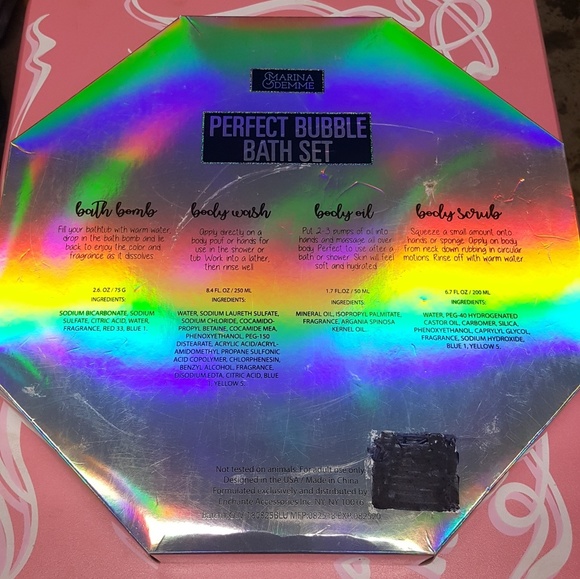 Marina & Demme Bath Perfect Bubble Bath Set Poshmark
